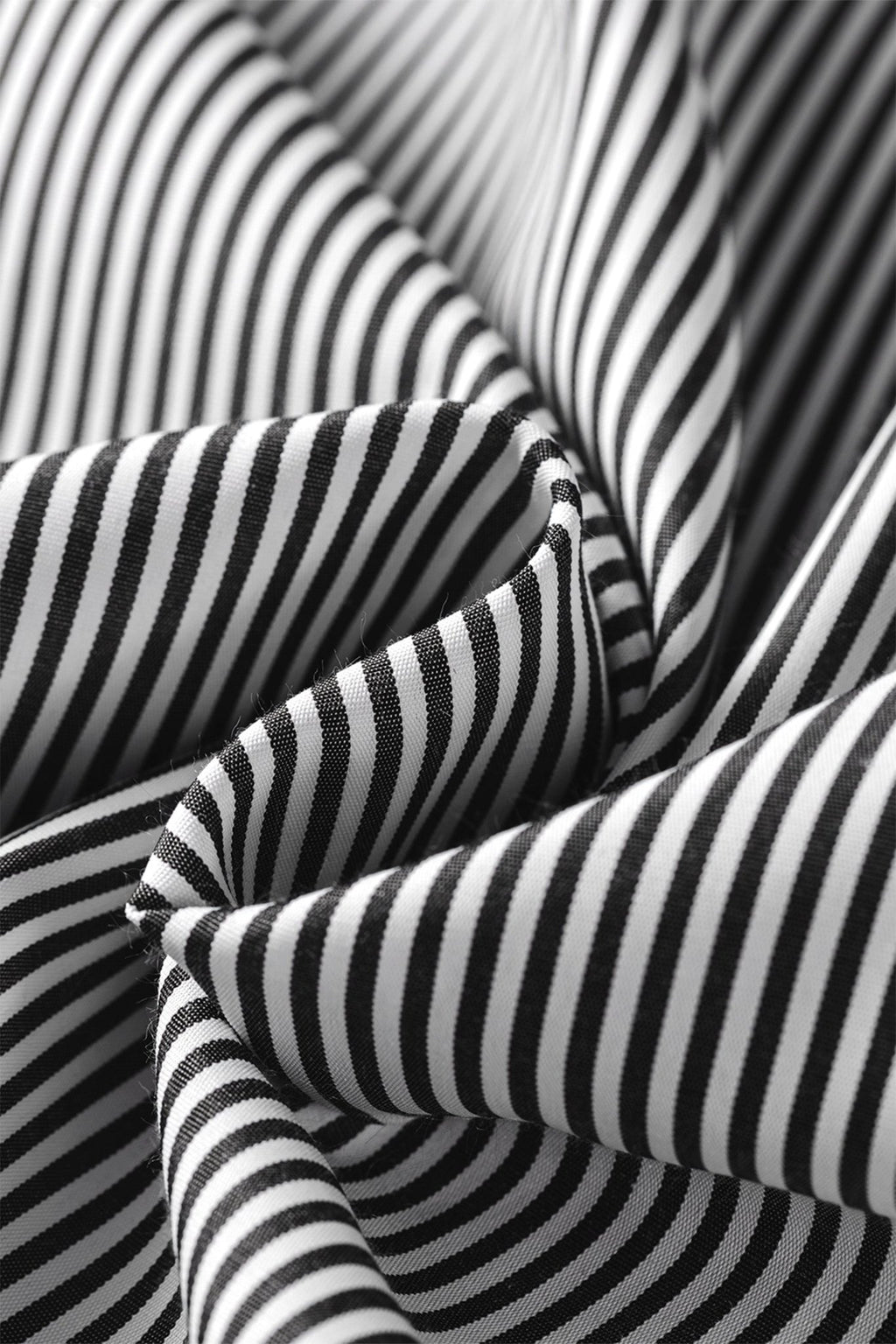 Stripe Ruffle Sleeve Round Neck Blouse - Rooted & Reckless Co.