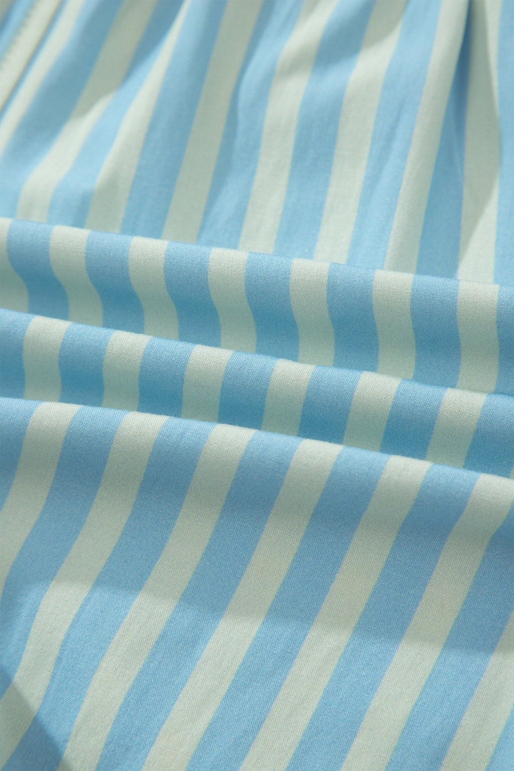 Stripe Ruffle Trim Elastic Waist Shorts - Rooted & Reckless Co.