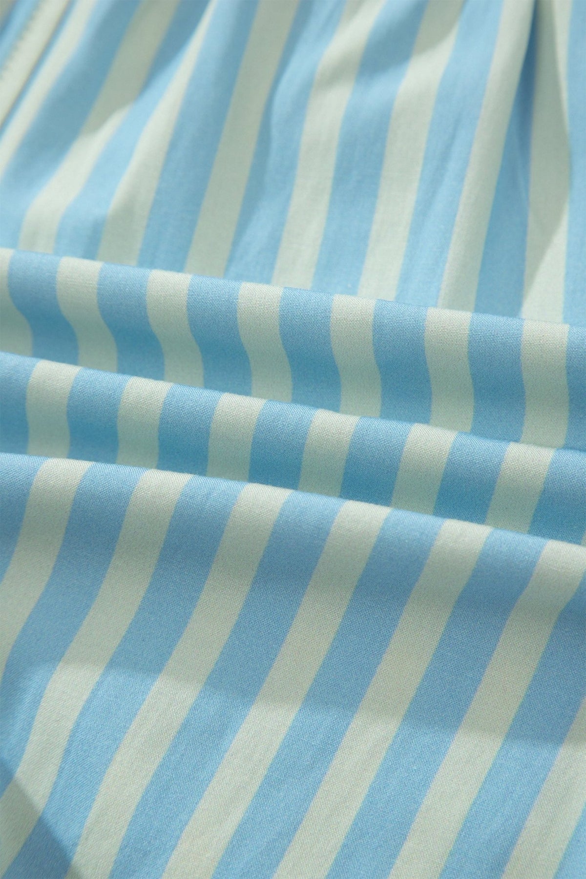 Stripe Ruffle Trim Elastic Waist Shorts - Rooted & Reckless Co.