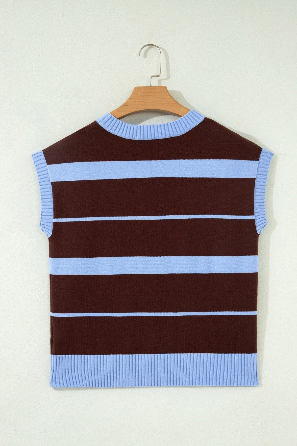 Stripe Short Sleeve Round Neck Knit Top - Rooted & Reckless Co.