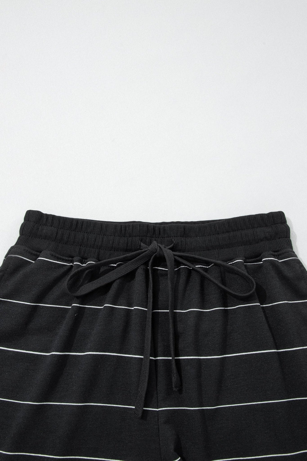 Stripe Short Sleeve Tee & Drawstring Shorts Set - Rooted & Reckless Co.