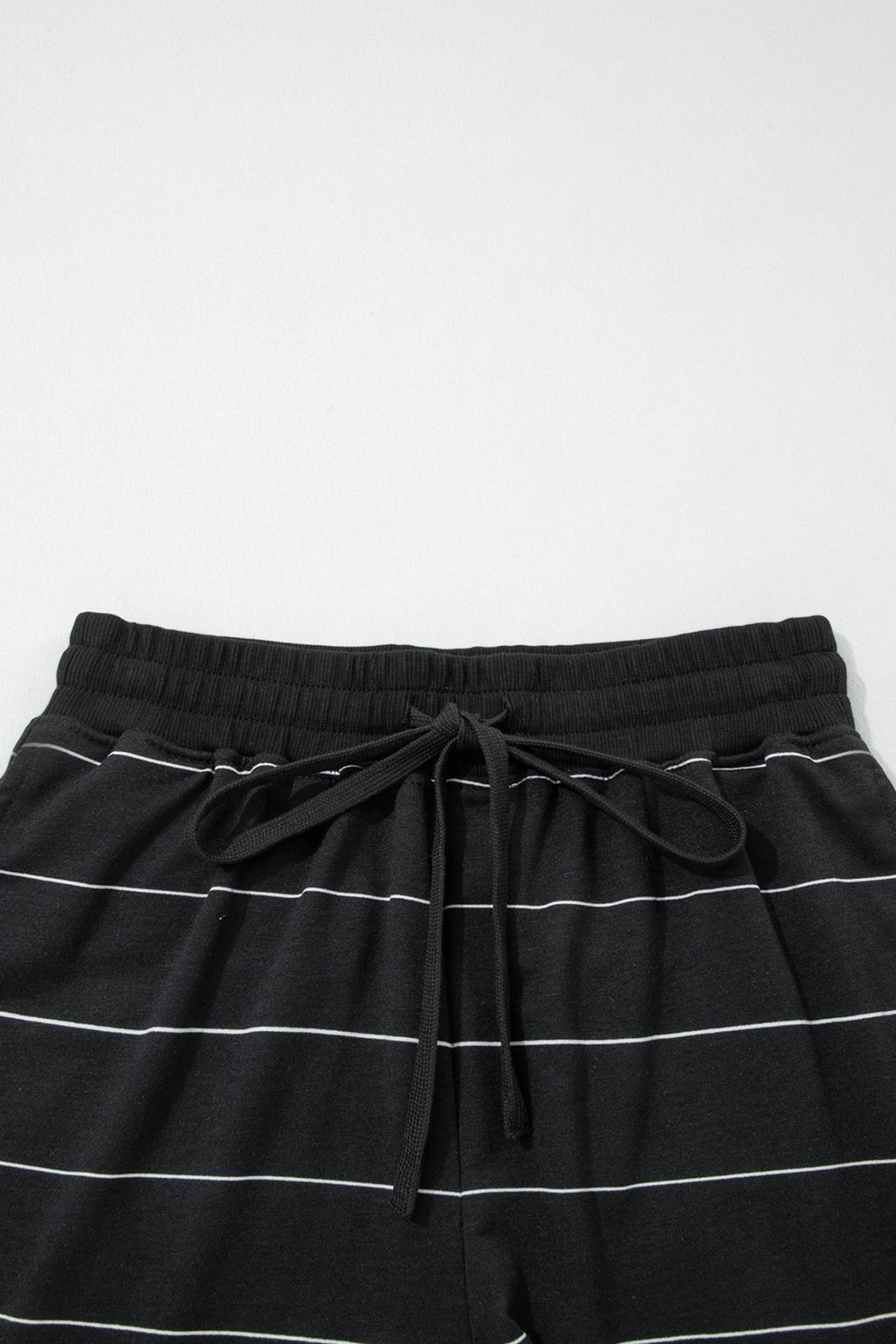 Stripe Short Sleeve Tee & Drawstring Shorts Set - Rooted & Reckless Co.
