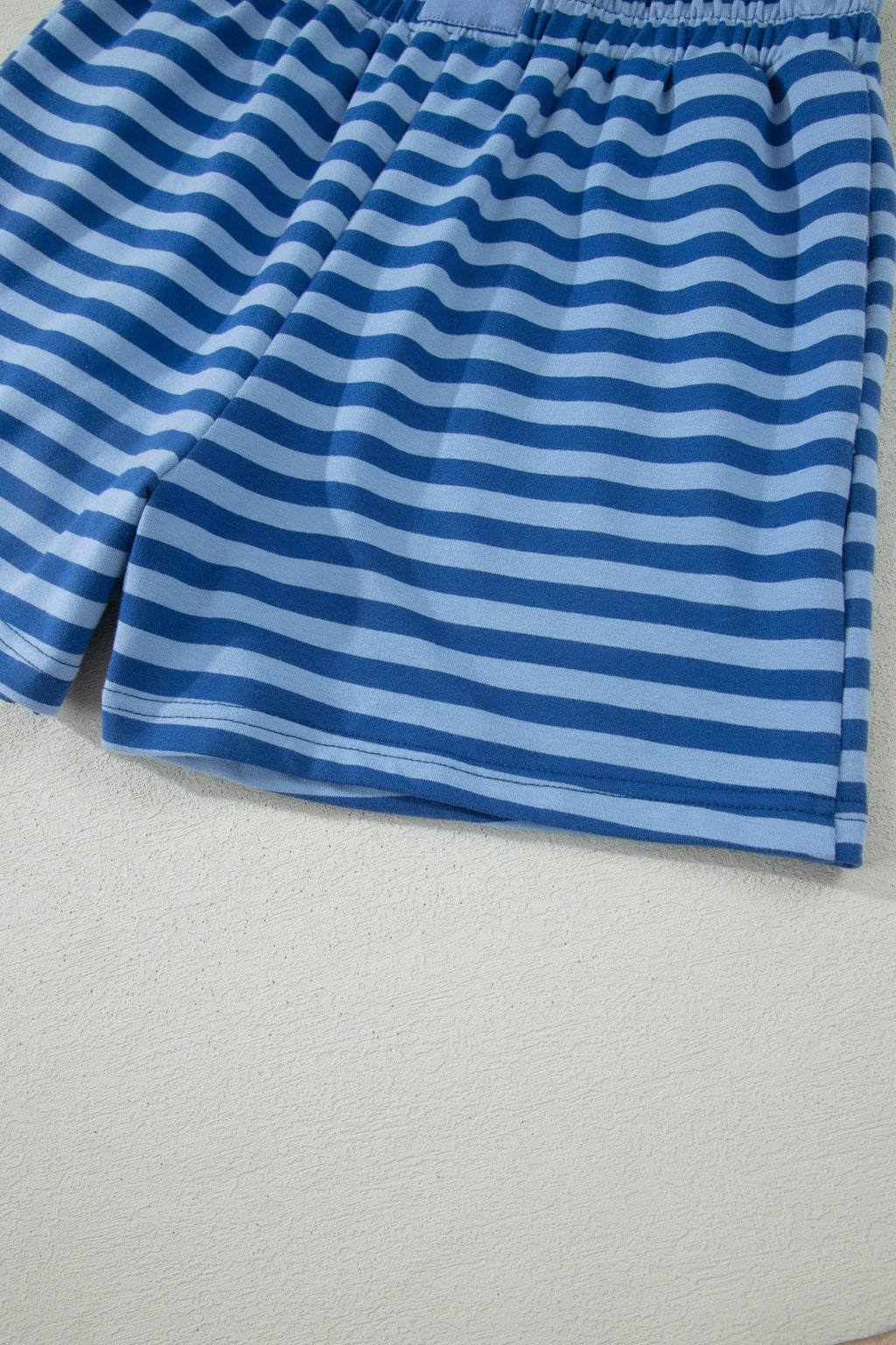 Stripe Short Sleeve Top & High Waist Short Set - Rooted & Reckless Co.
