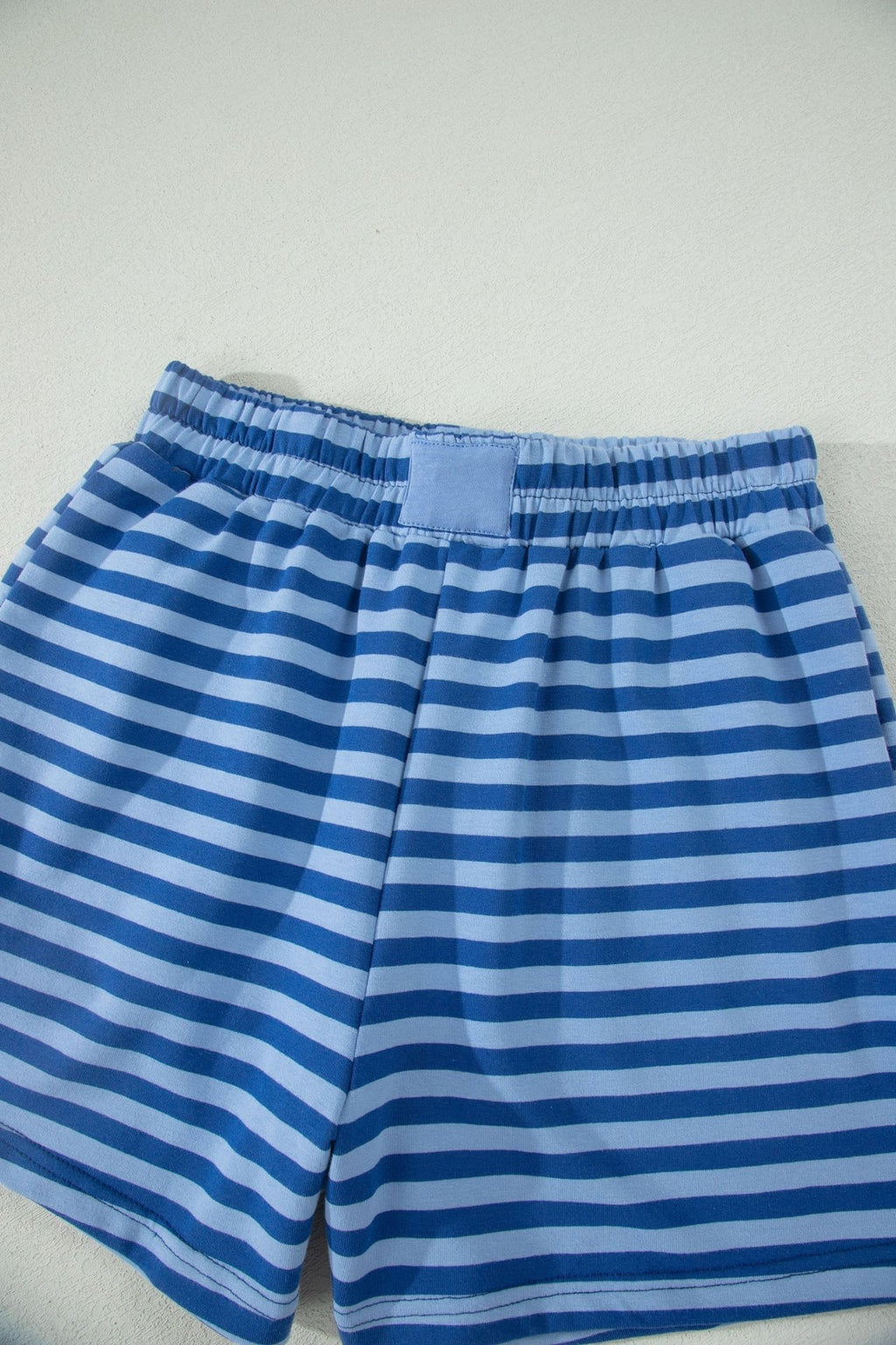 Stripe Short Sleeve Top & High Waist Short Set - Rooted & Reckless Co.