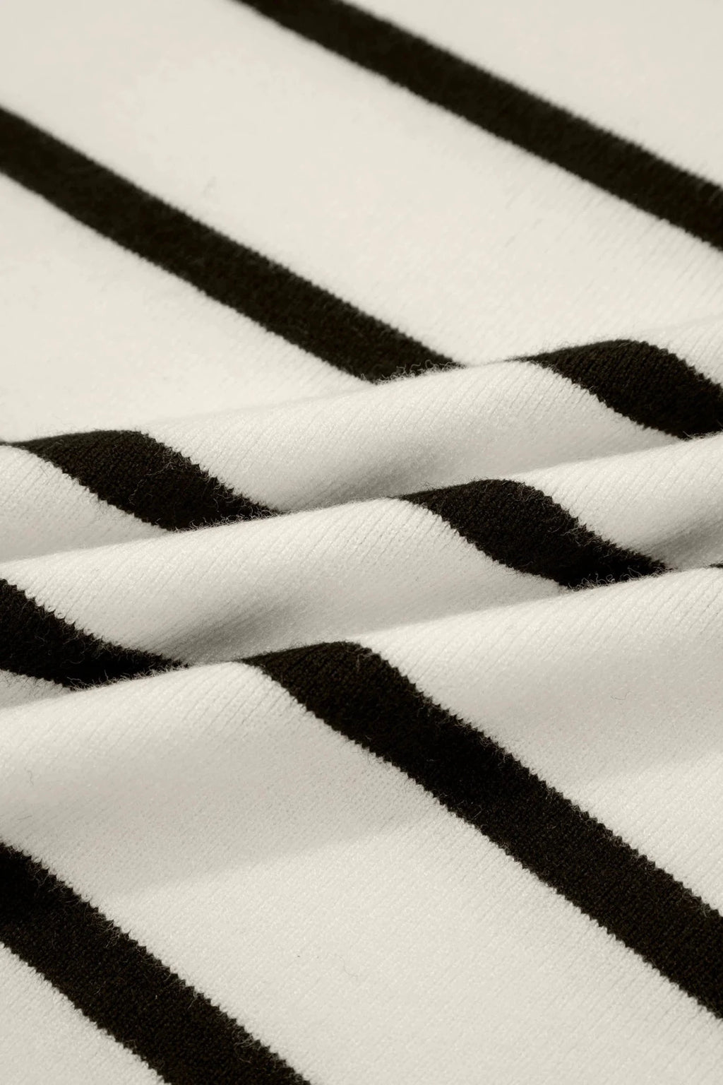 Stripe Side Slit Short Sleeve Sweater Tee - Rooted & Reckless Co.