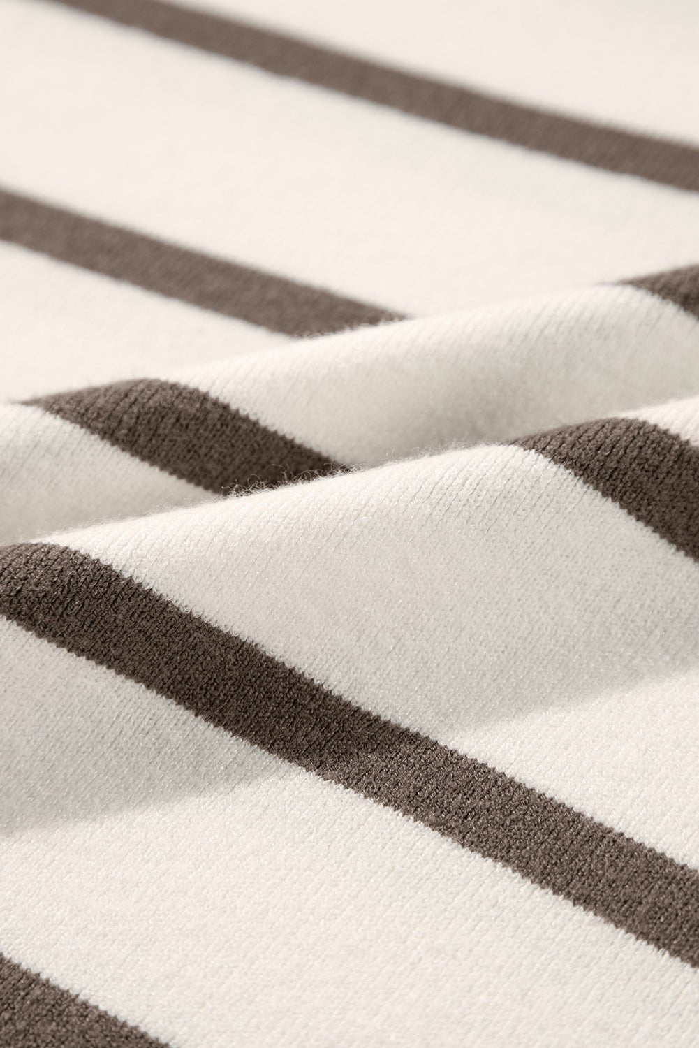 Stripe Side Slit Short Sleeve Sweater Tee - Rooted & Reckless Co.