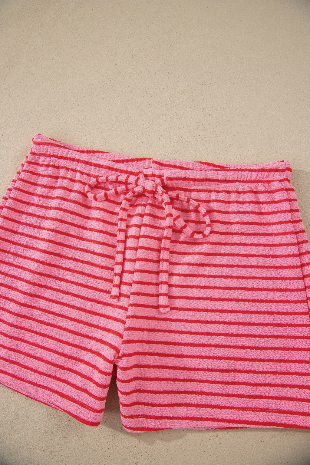 Stripe Side Split Tee & Drawstring Shorts Set - Rooted & Reckless Co.
