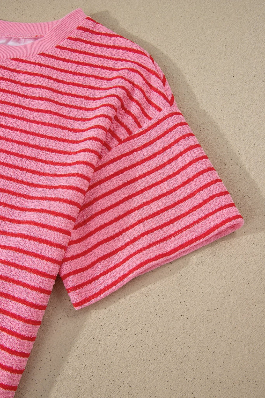 Stripe Side Split Tee & Drawstring Shorts Set - Rooted & Reckless Co.