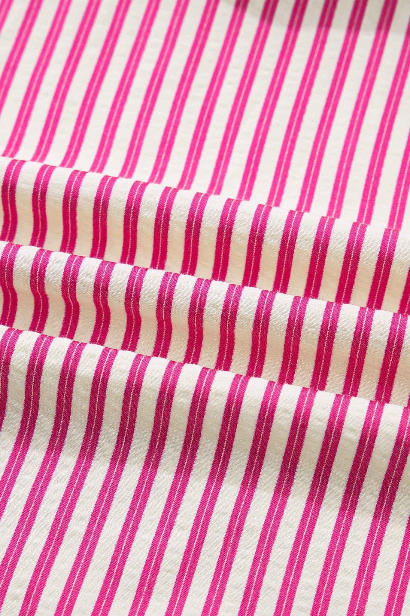 Stripe Smocked Yoke Short Sleeve Ruffle Blouse - Rooted & Reckless Co.