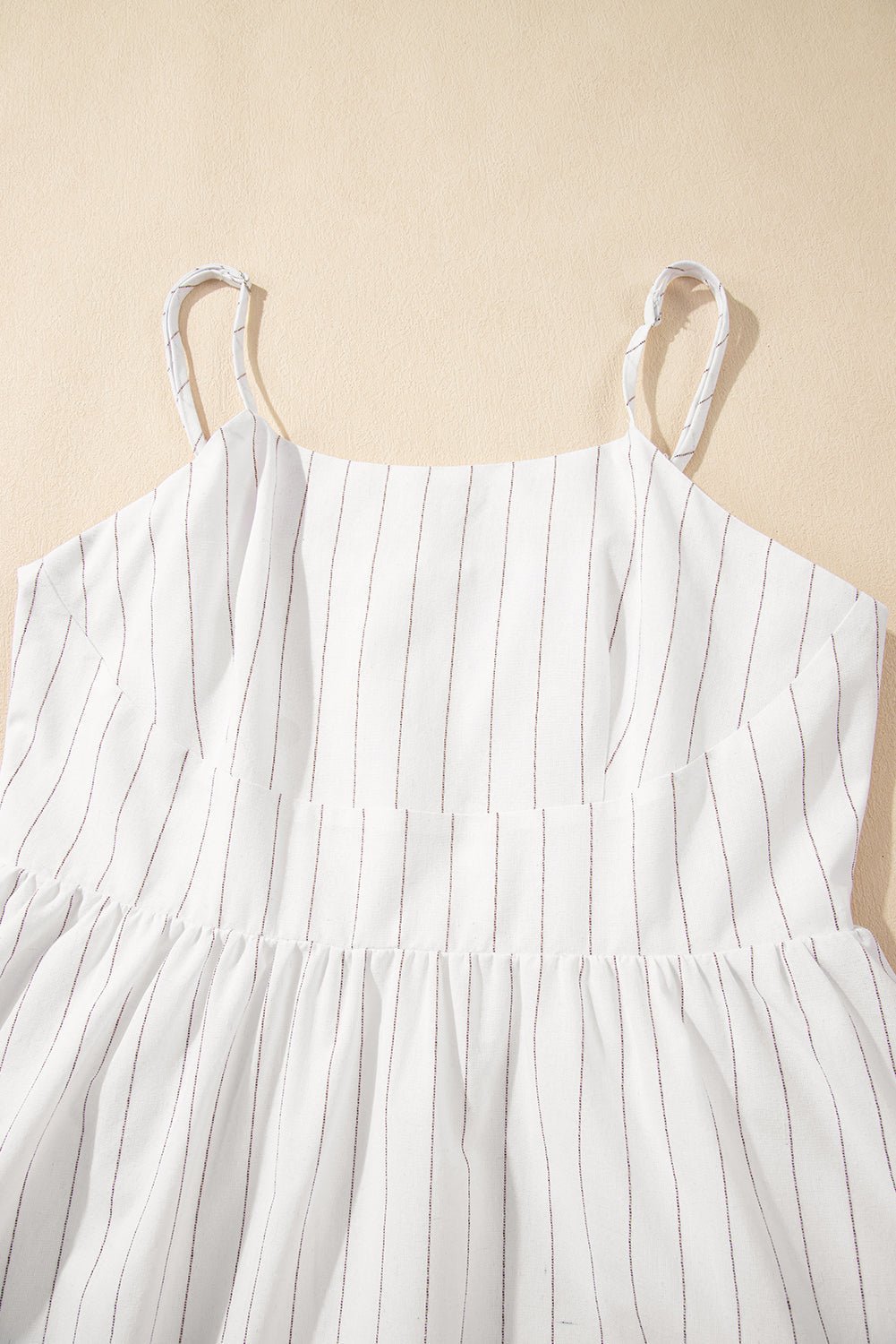 Stripe Spaghetti Strap Pocketed High Waist Maxi Dress - Rooted & Reckless Co.