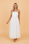 Stripe Spaghetti Strap Pocketed High Waist Maxi Dress - Rooted & Reckless Co.