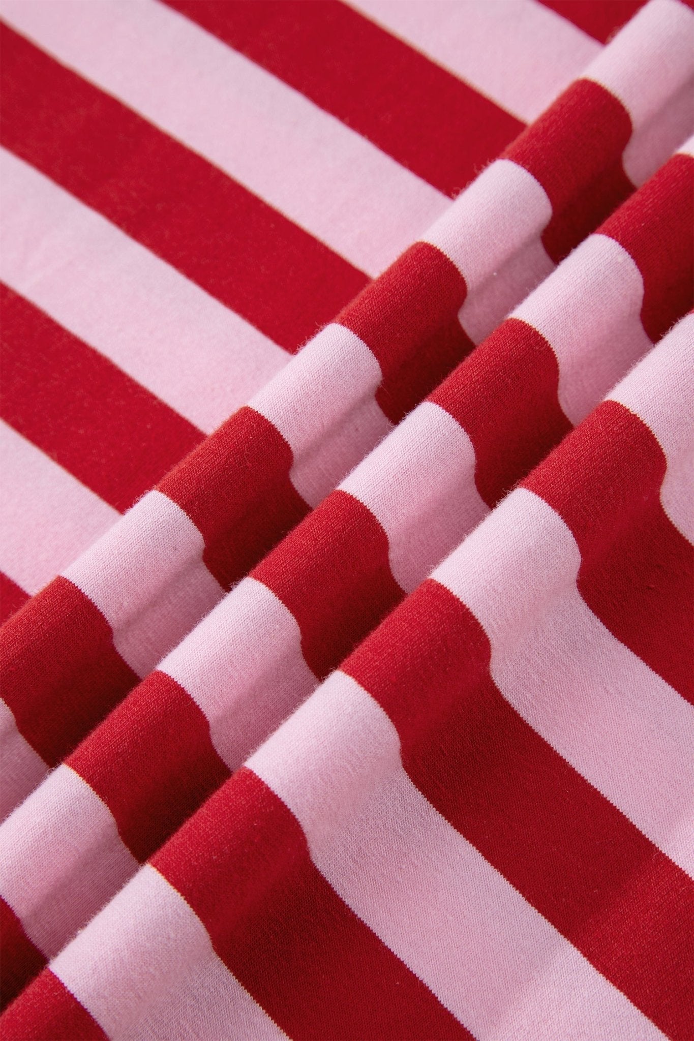 Stripe Split V-Neck Short Sleeve T-Shirt - Rooted & Reckless Co.