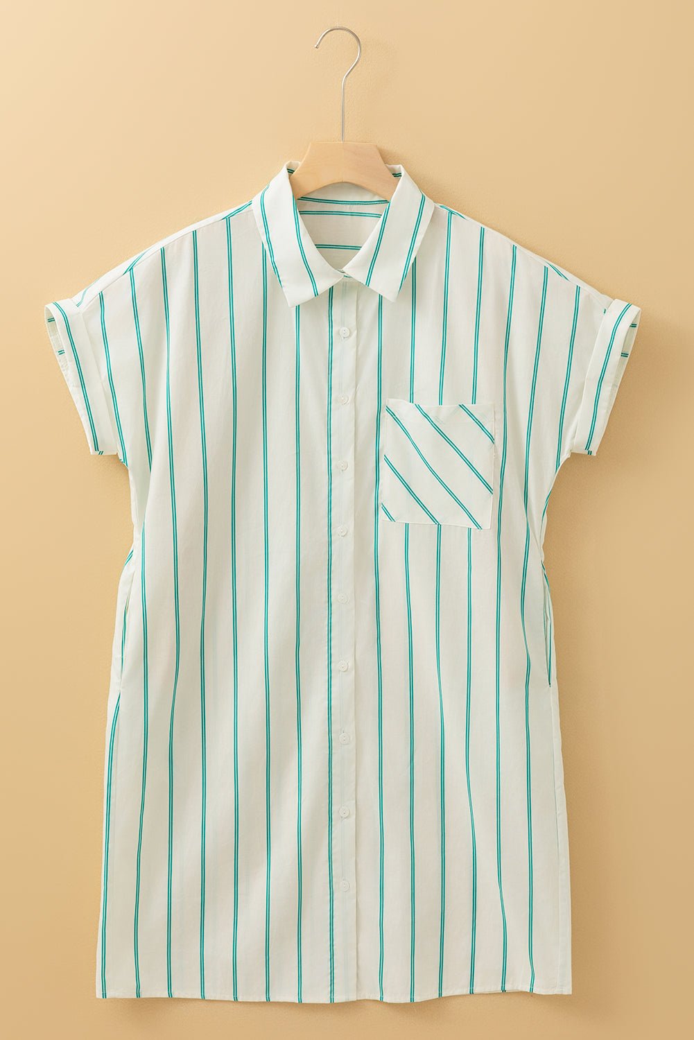 Stripe St. Patrick's Day Short Sleeve Mini Dress - Rooted & Reckless Co.
