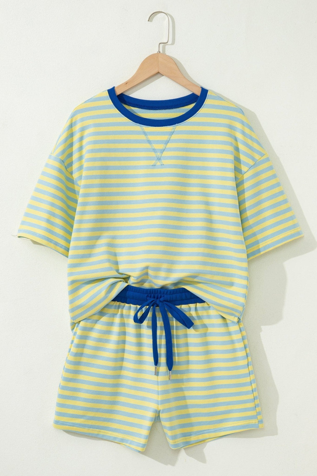 Stripe Terry Knit Top & Shorts Set - Rooted & Reckless Co.
