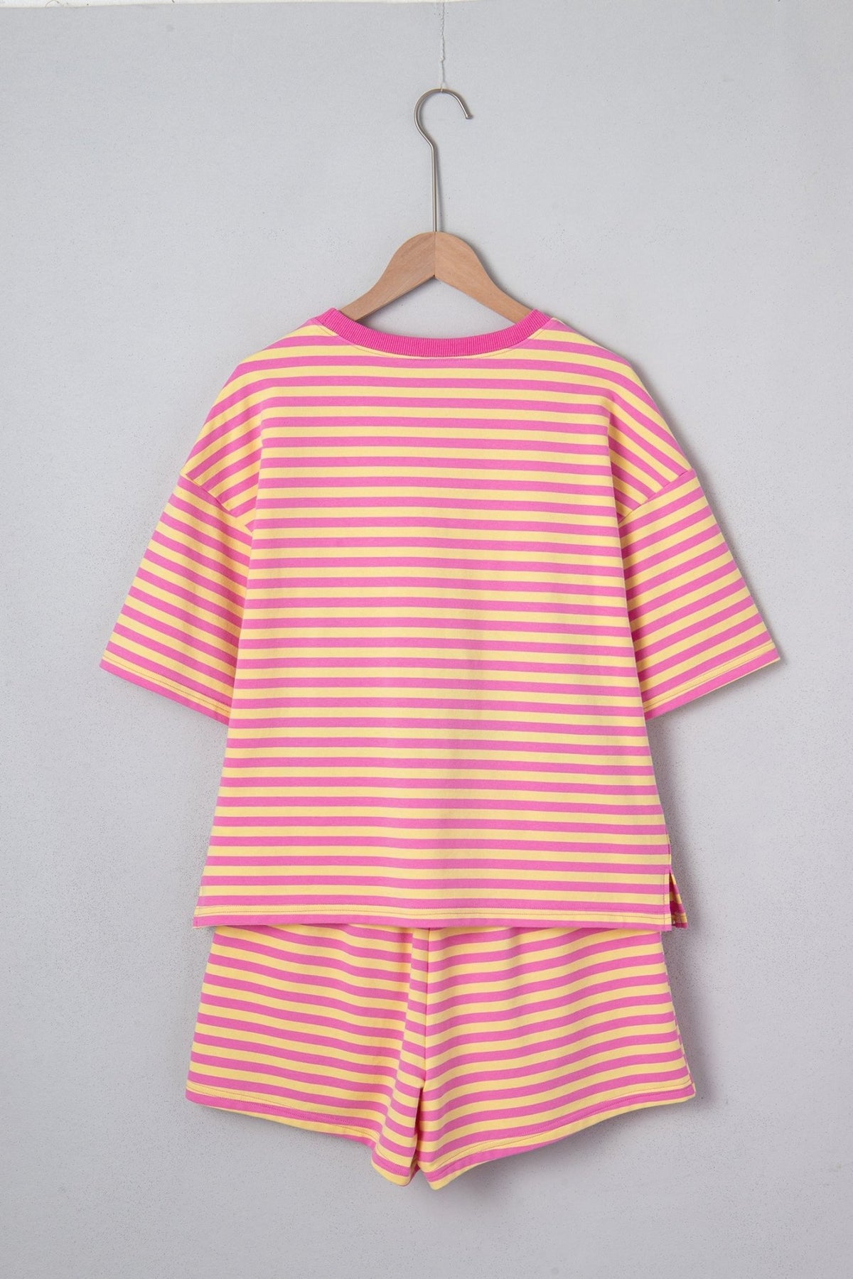 Stripe Terry Knit Top & Shorts Set - Rooted & Reckless Co.