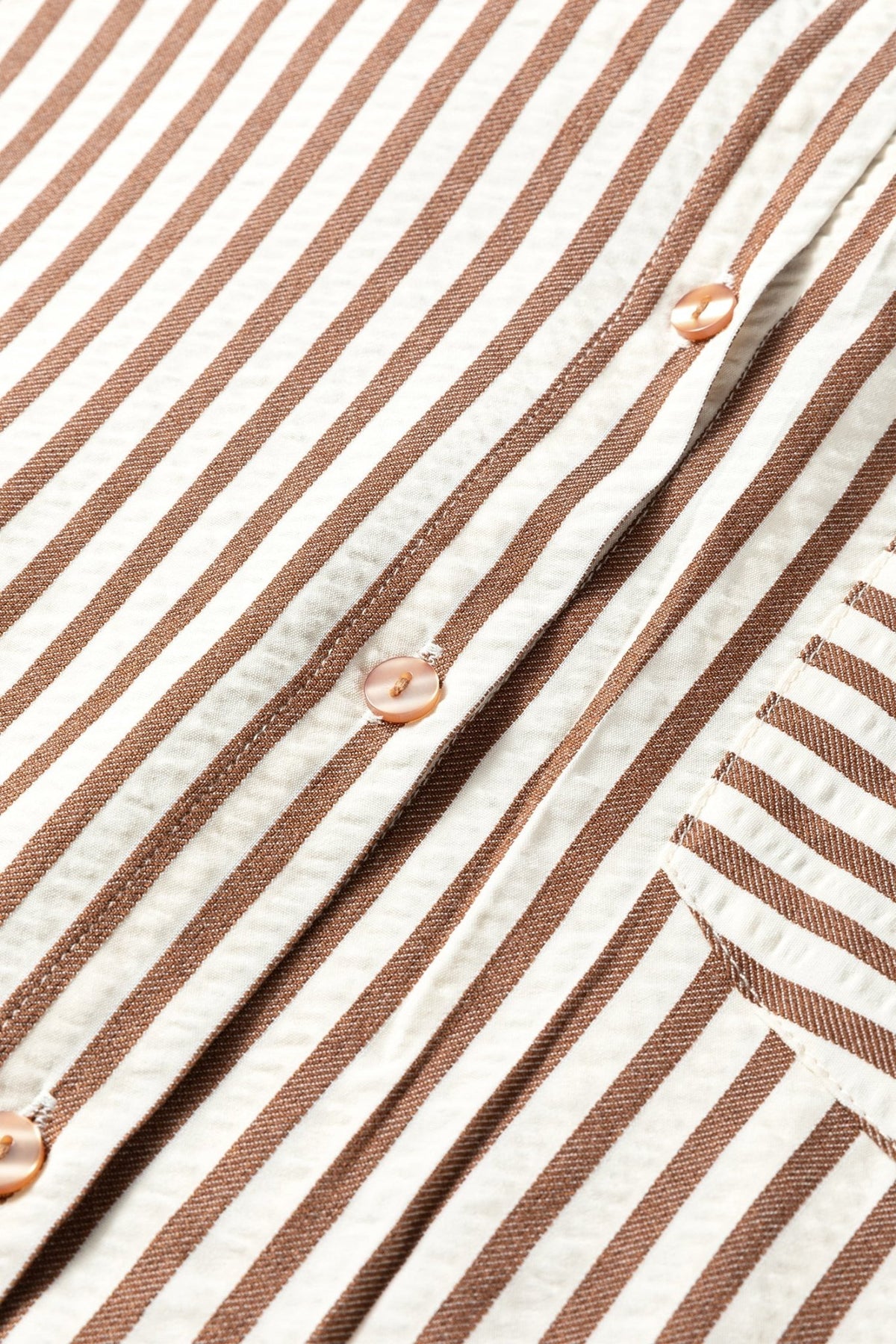 Stripe Textured 3/4 Sleeve Split Hem Midi Dress - Rooted & Reckless Co.