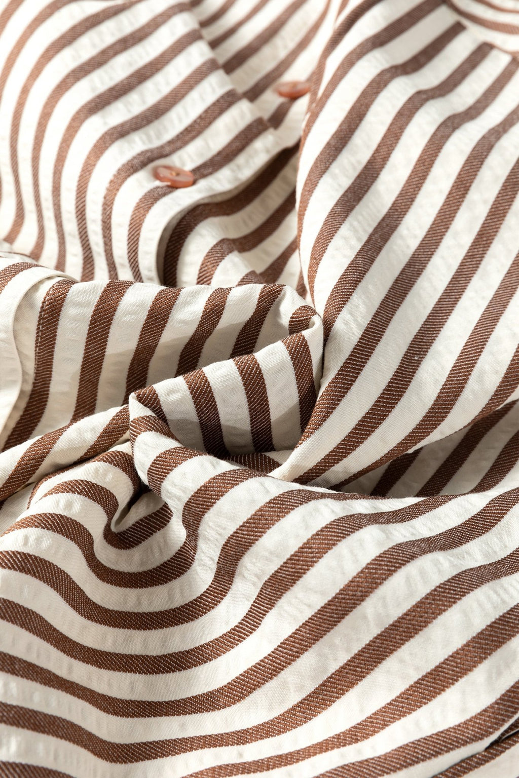 Stripe Textured 3/4 Sleeve Split Hem Midi Dress - Rooted & Reckless Co.