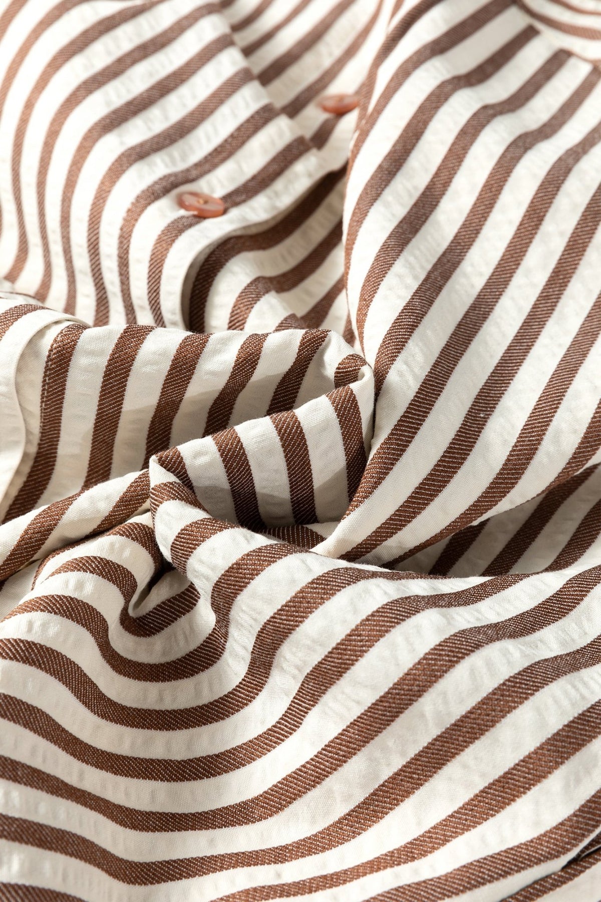 Stripe Textured 3/4 Sleeve Split Hem Midi Dress - Rooted & Reckless Co.