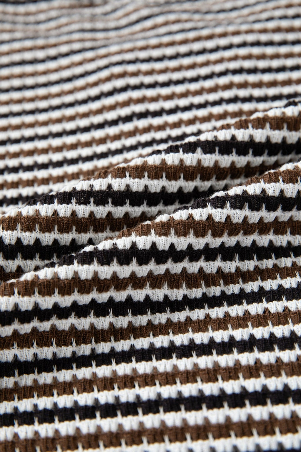 Stripe Textured Knit Long Sleeve T-Shirt - Rooted & Reckless Co.