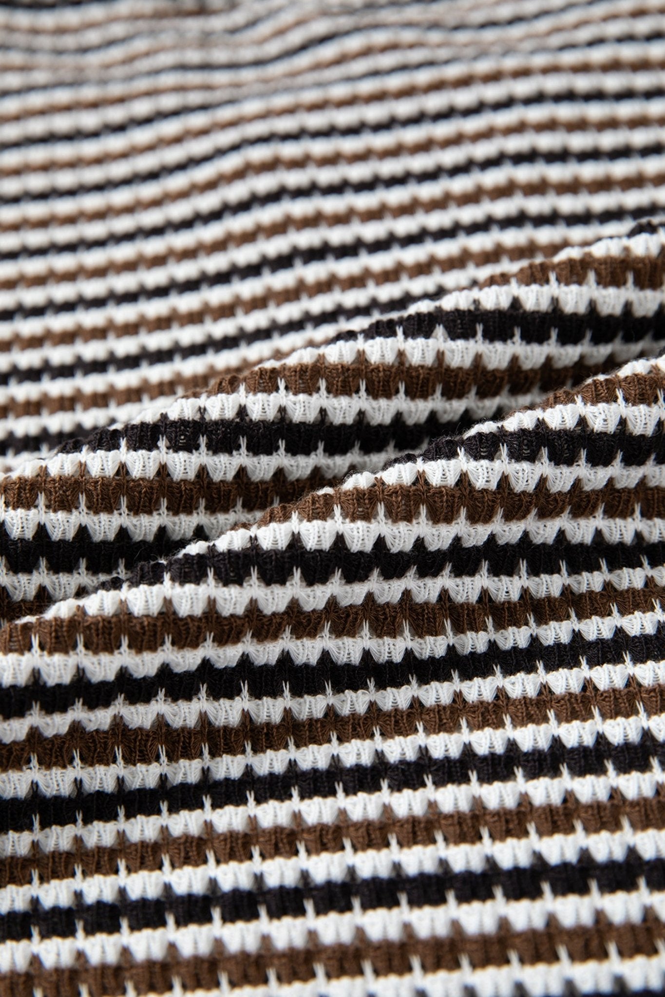 Stripe Textured Knit Long Sleeve T-Shirt - Rooted & Reckless Co.