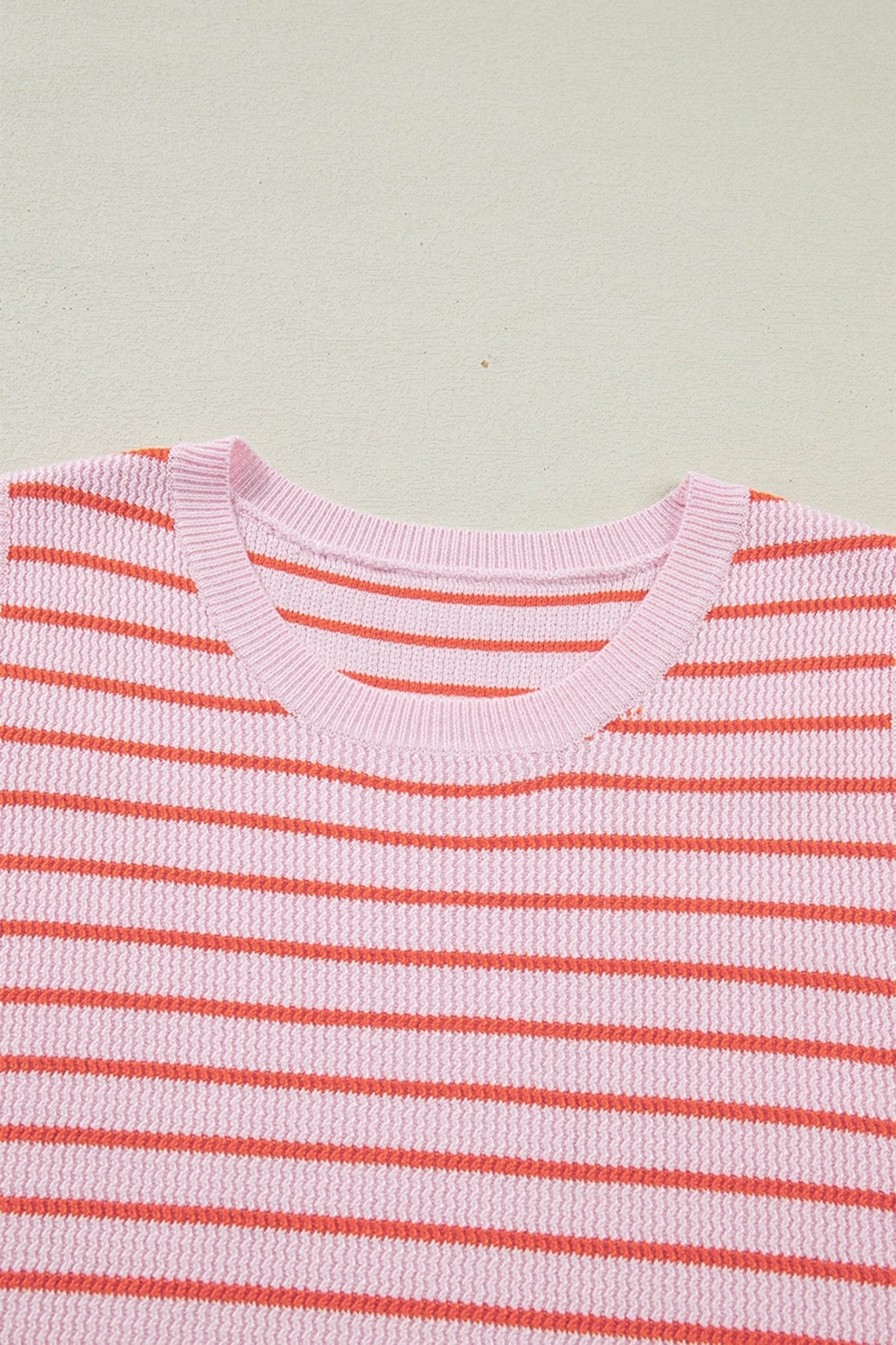 Stripe Textured Knit Sleeveless Sweater Top - Rooted & Reckless Co.