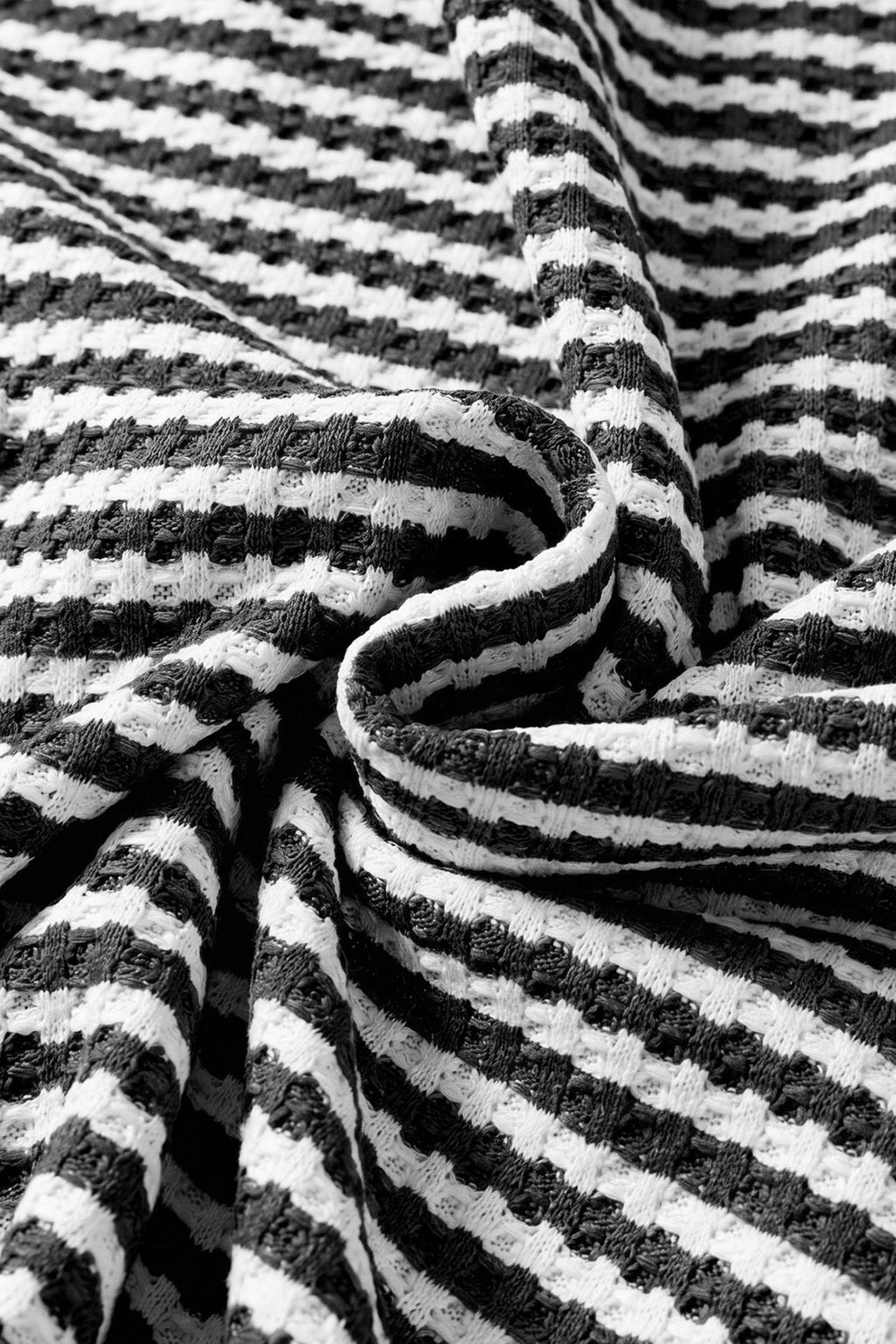 Stripe Textured Knit Top & Short Set - Rooted & Reckless Co.