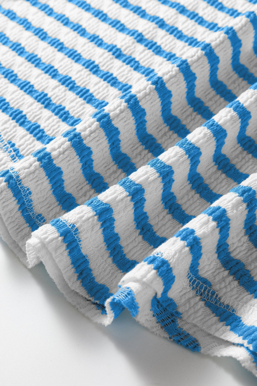 Stripe Textured Patchwork Short Sleeve T-Shirt - Rooted & Reckless Co.