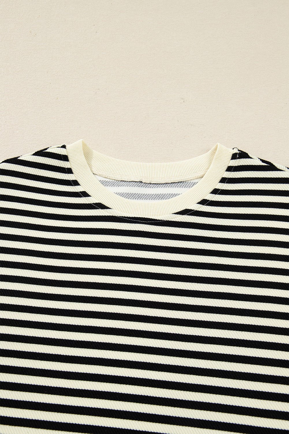 Stripe Textured Pullover Top and Mini Skirt Set - Rooted & Reckless Co.