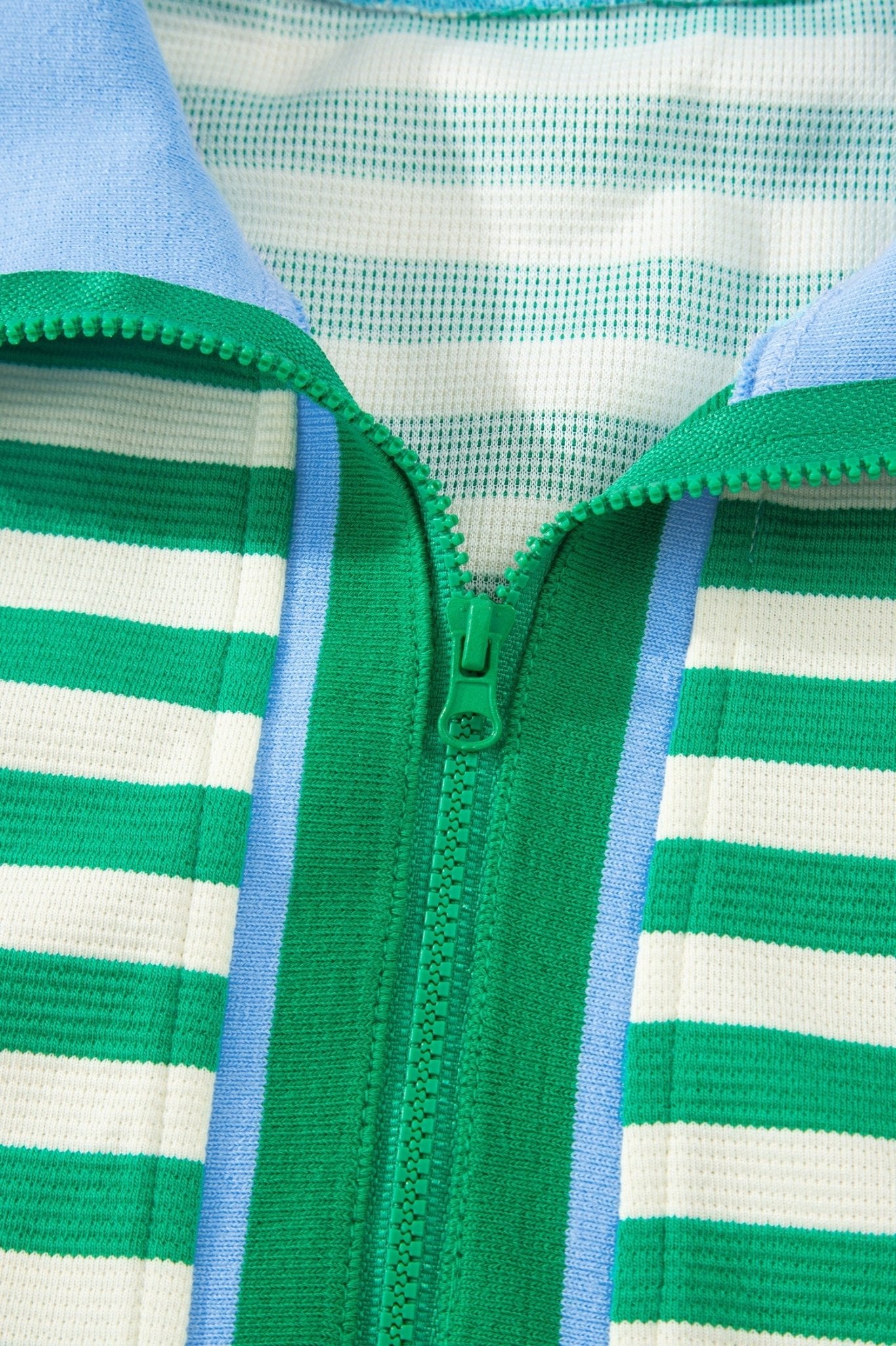 Stripe Textured Zip Collar Top & Skort Set - Rooted & Reckless Co.