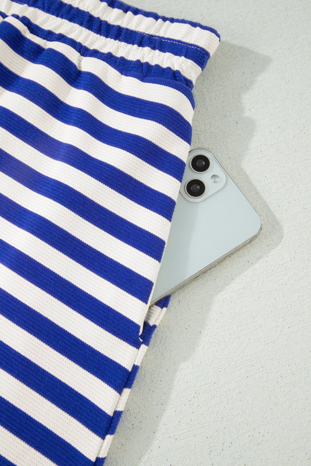 Stripe Textured Zip Collar Top & Skort Set - Rooted & Reckless Co.