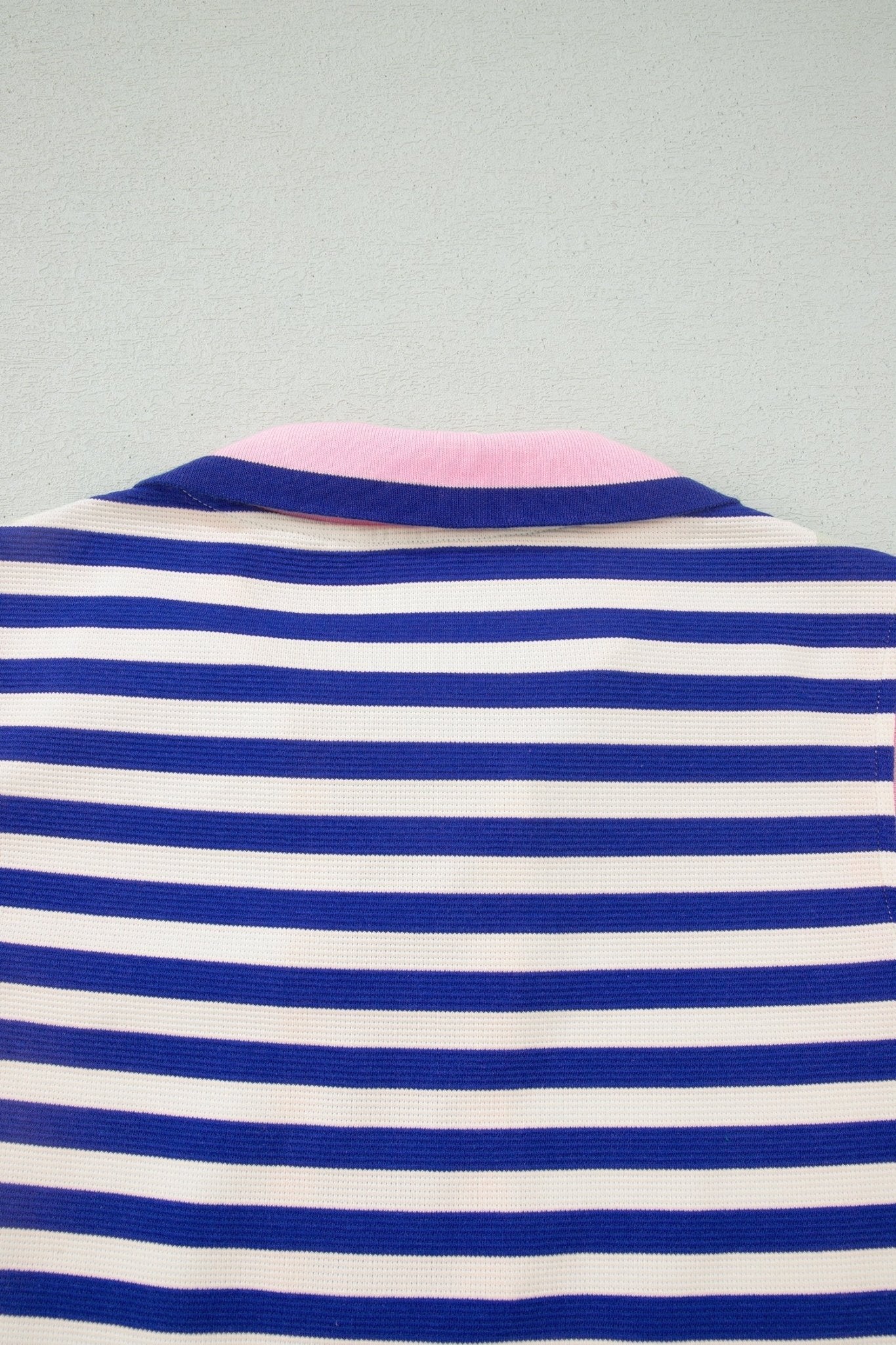 Stripe Textured Zip Collar Top & Skort Set - Rooted & Reckless Co.