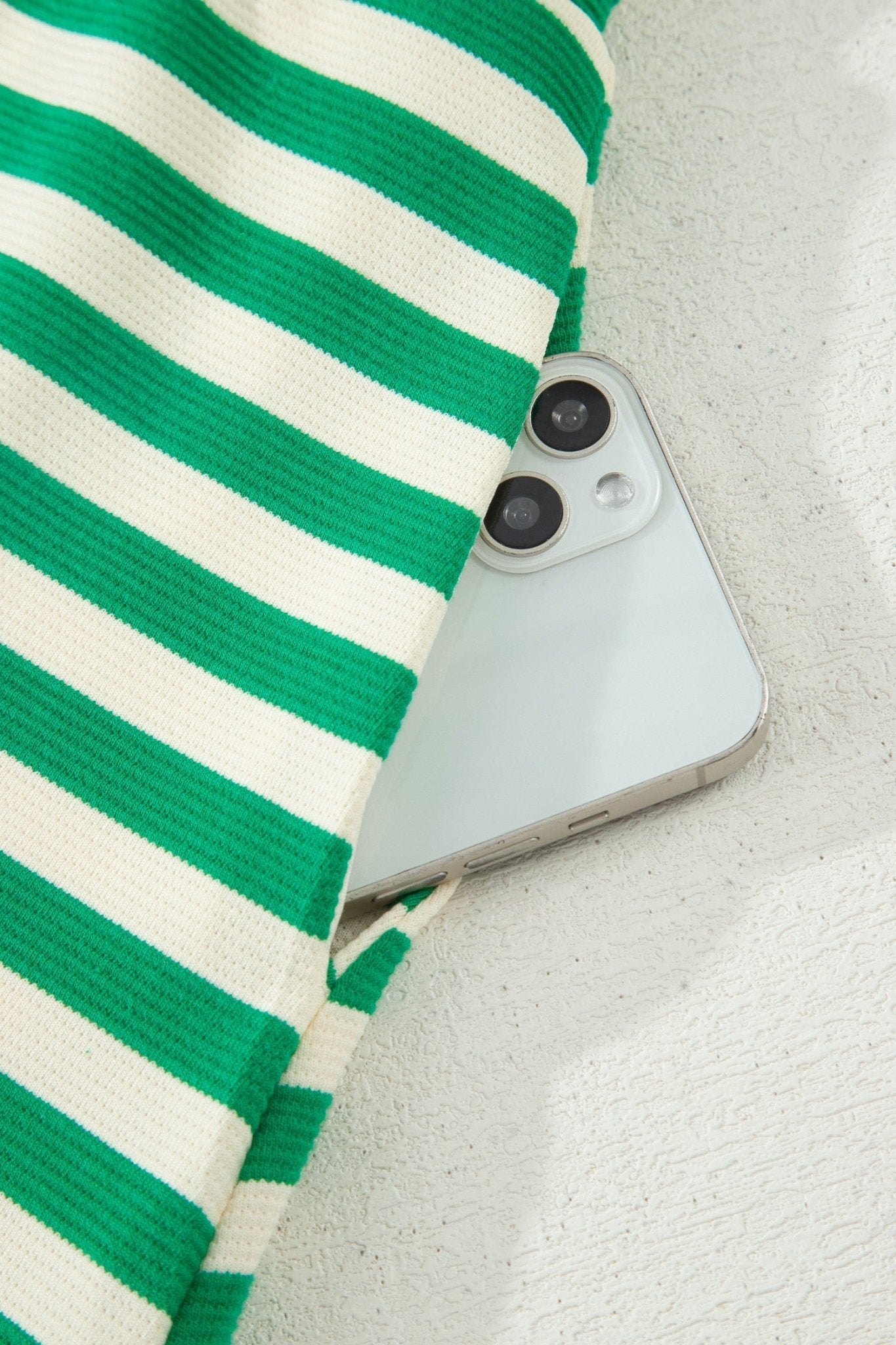 Stripe Textured Zip Collar Top & Skort Set - Rooted & Reckless Co.