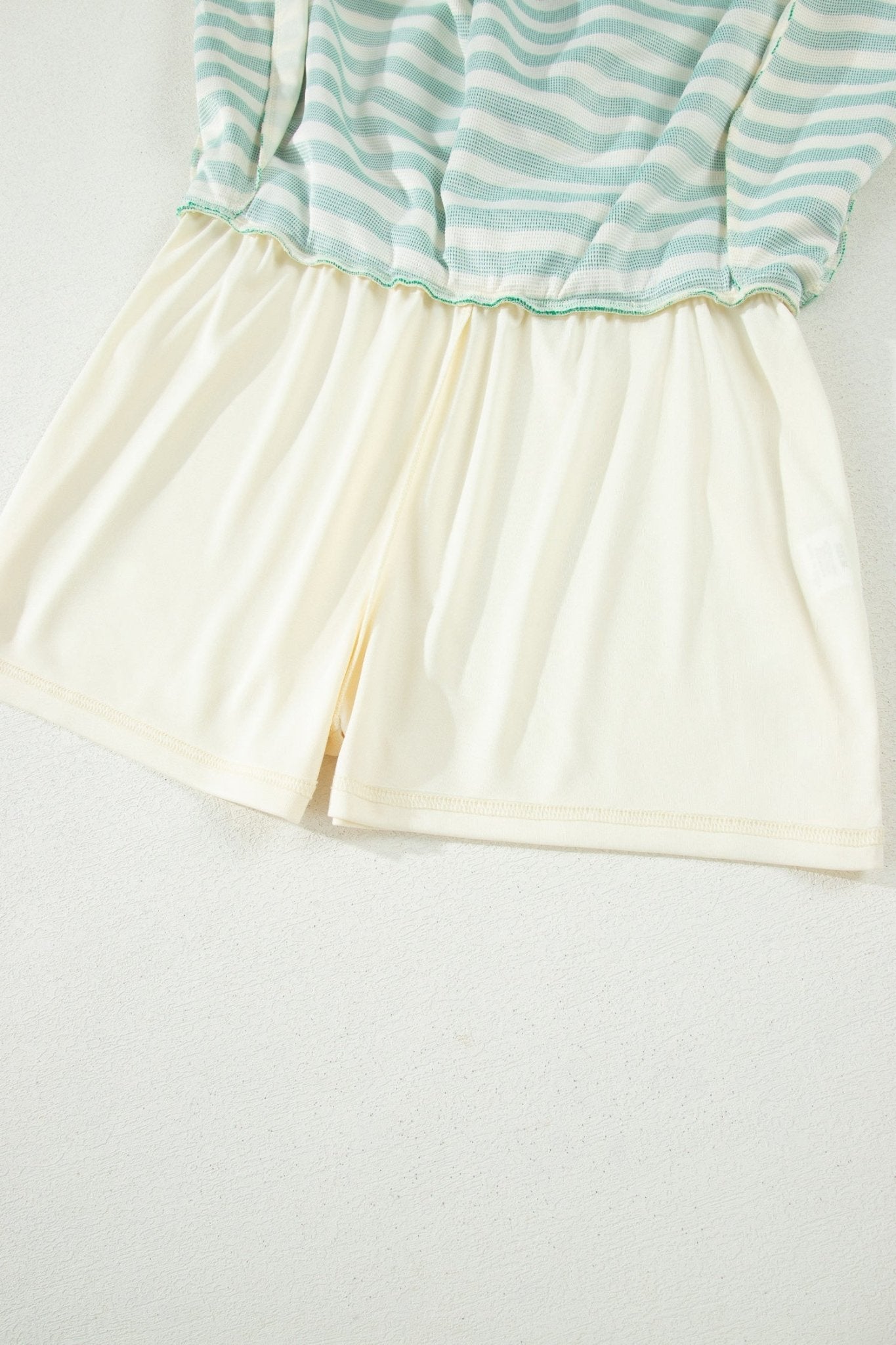 Stripe Textured Zip Collar Top & Skort Set - Rooted & Reckless Co.
