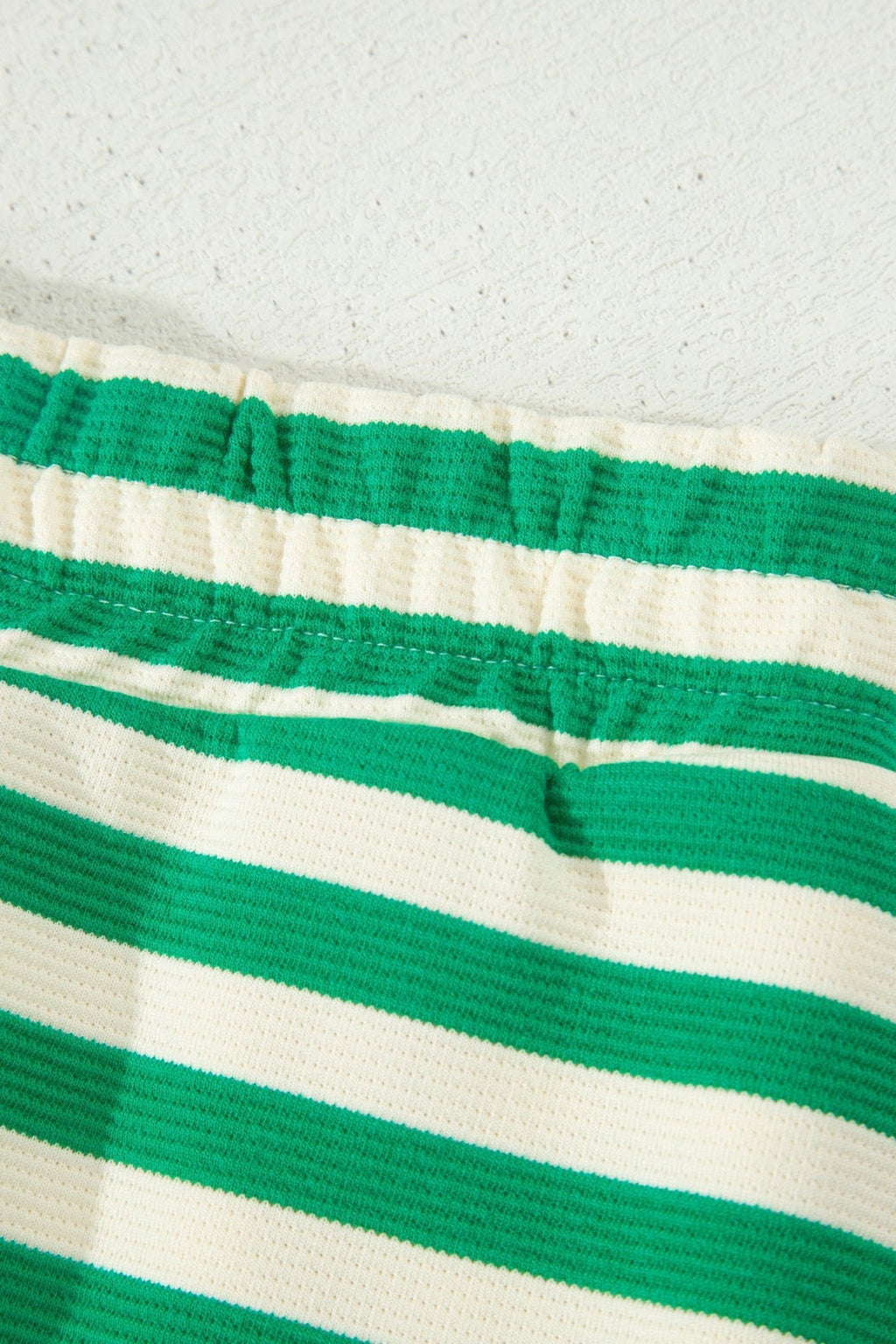 Stripe Textured Zip Collar Top & Skort Set - Rooted & Reckless Co.