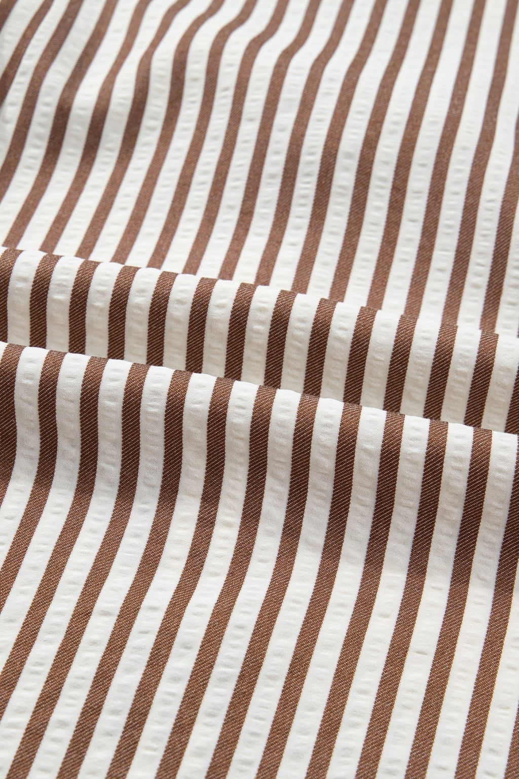 Stripe Tie Waist Puff Sleeve Mini Shirt Dress - Rooted & Reckless Co.