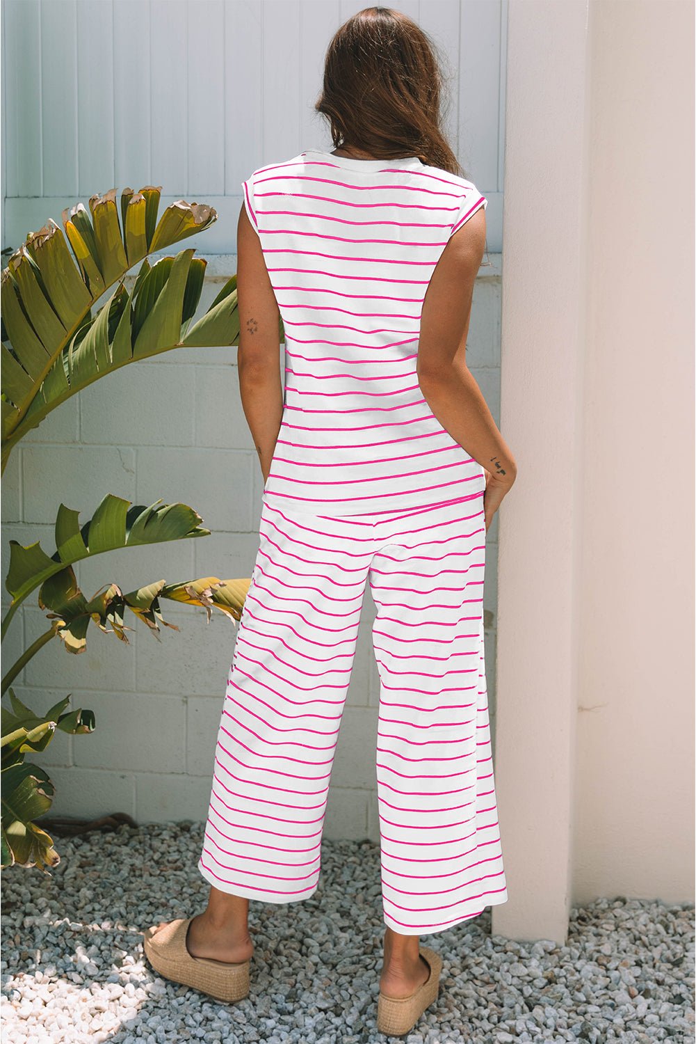 Stripe Top and Pants Set - Rooted & Reckless Co.