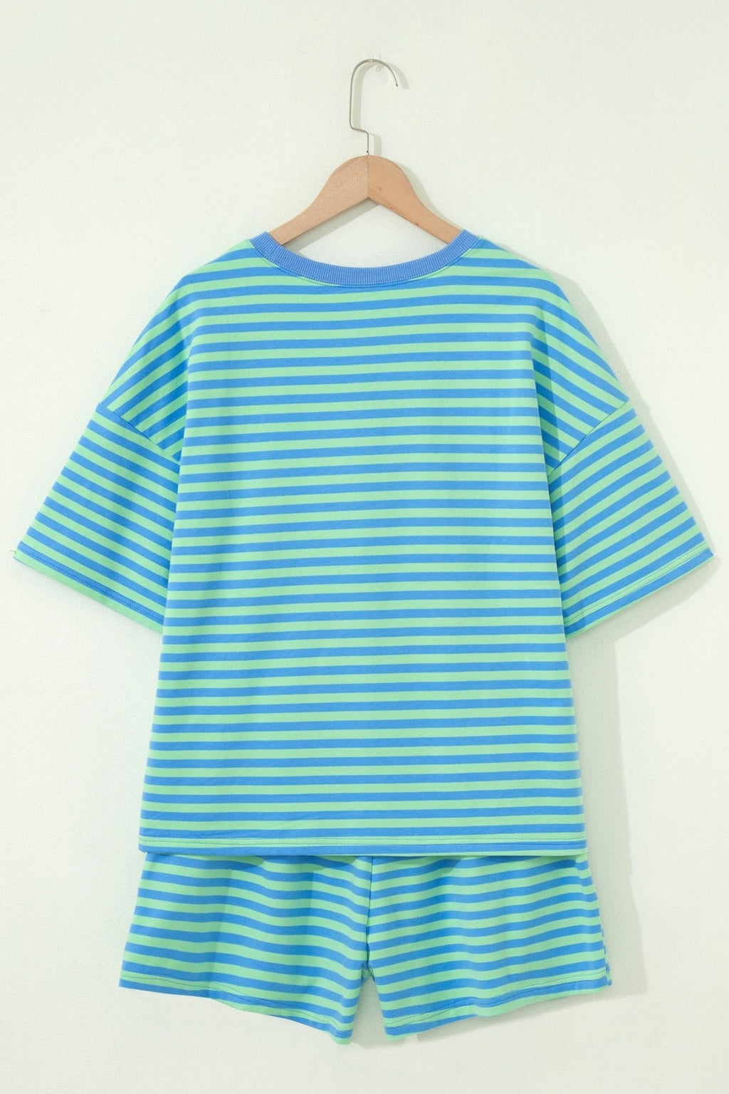 Stripe Top & Elastic Waist Shorts Set - Rooted & Reckless Co.