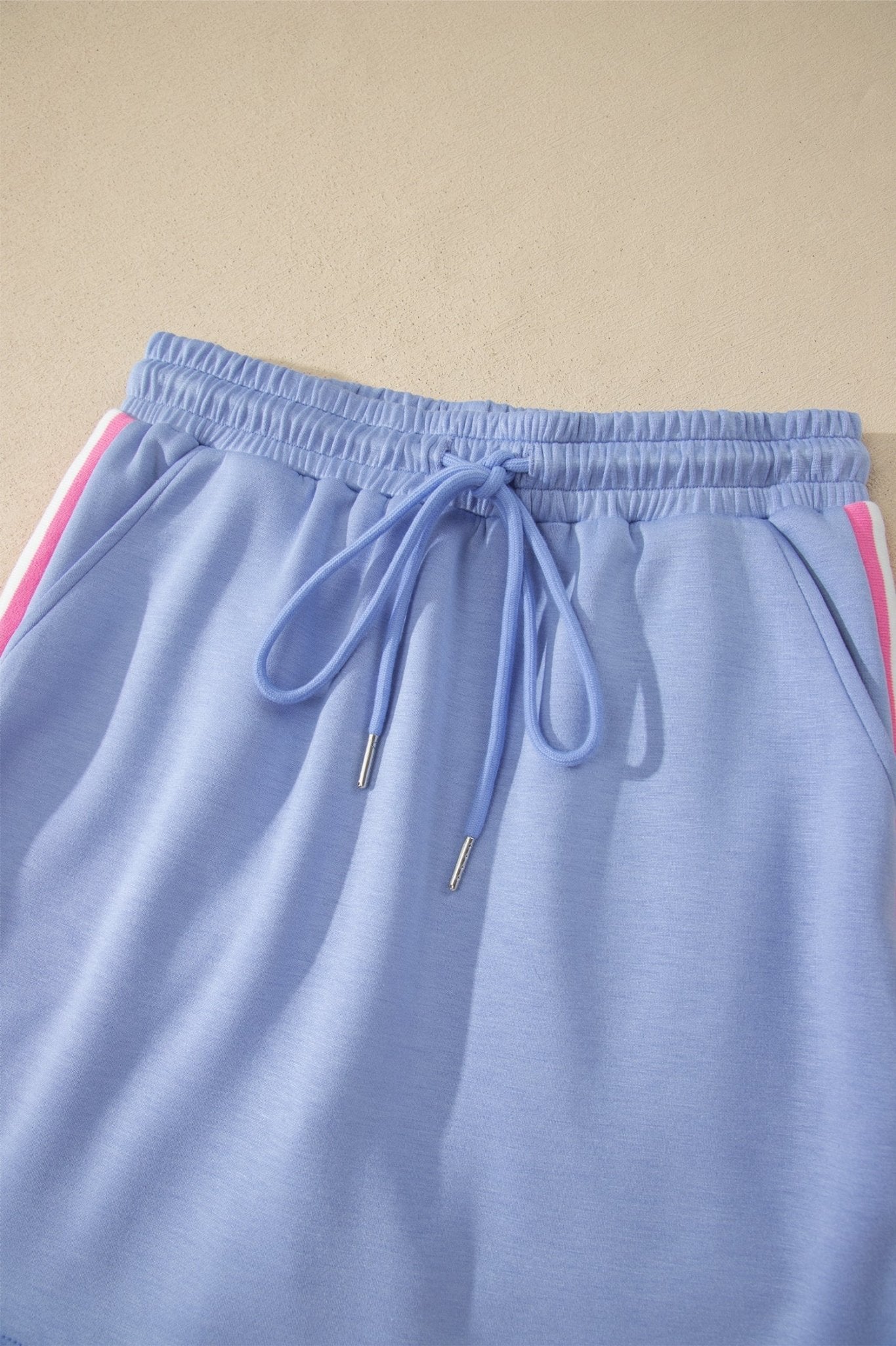 Stripe Trim Polo Tee & Drawstring Skirt Set - Rooted & Reckless Co.