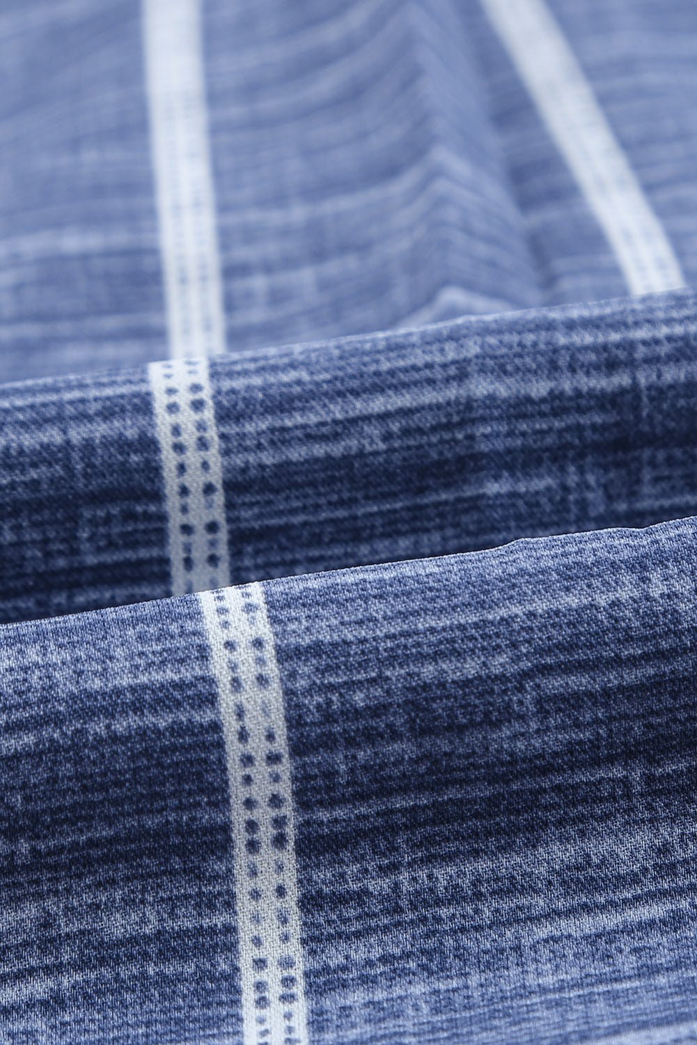 Stripe V-Neck Long Sleeve Blouse - Rooted & Reckless Co.