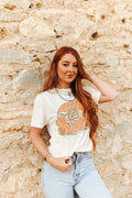 Sunset Cowgirl Rider Graphic Tee - Rooted & Reckless Co.