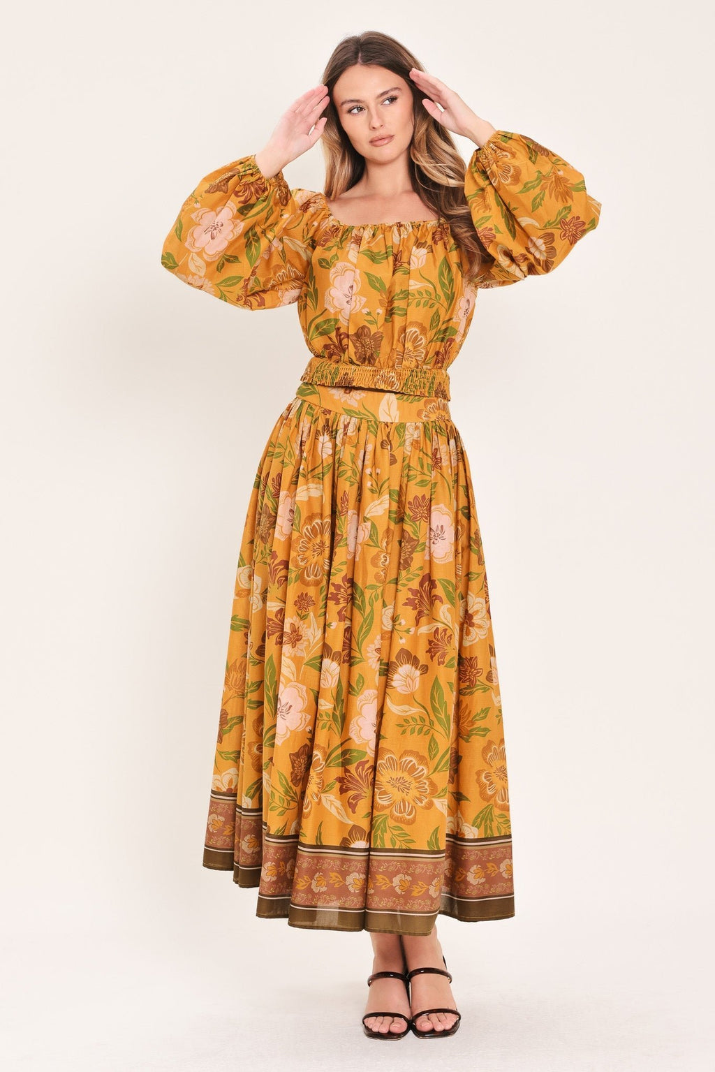 SUNSET GARDEN WOVEN TOP - Rooted & Reckless Co.