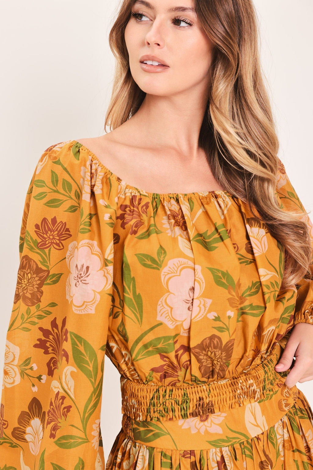 SUNSET GARDEN WOVEN TOP - Rooted & Reckless Co.