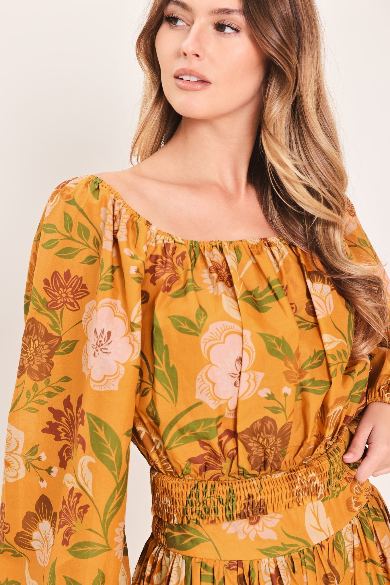 SUNSET GARDEN WOVEN TOP - Rooted & Reckless Co.