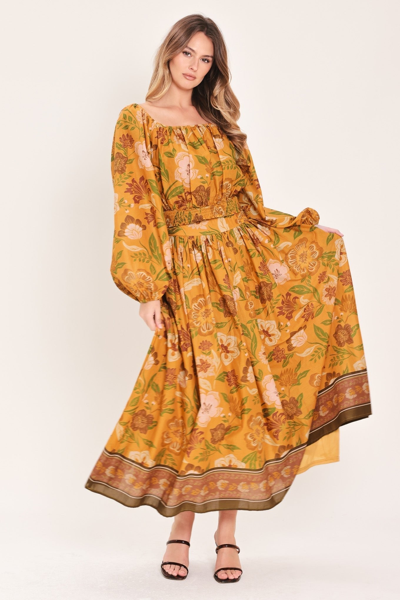 SUNSET GARDEN WOVEN TOP - Rooted & Reckless Co.