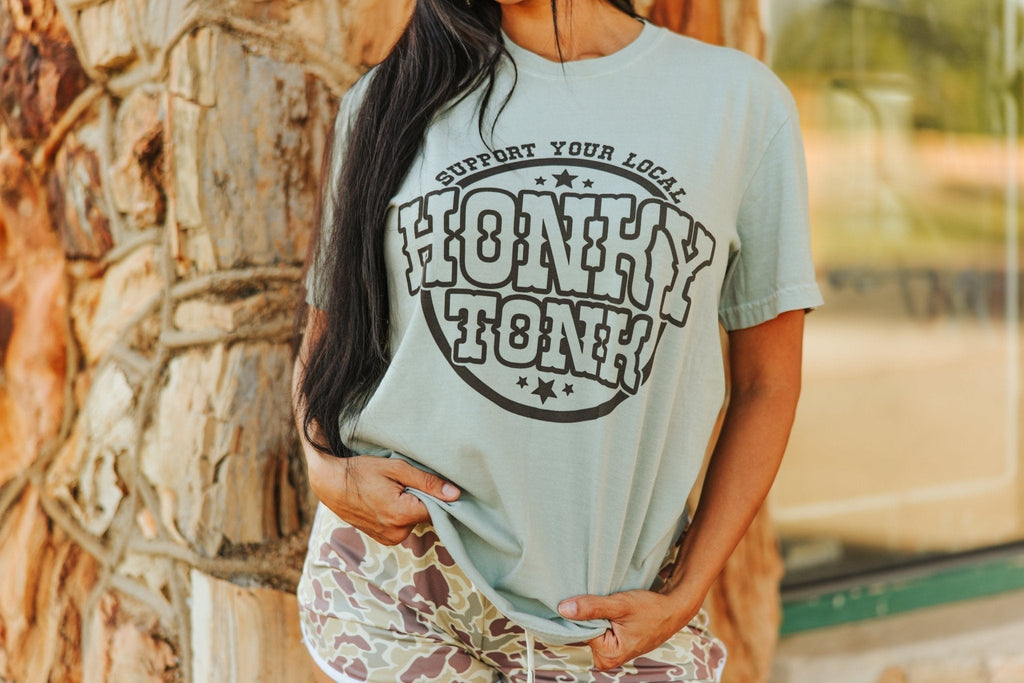 Support Local Honky Tonk Graphic Tee - Rooted & Reckless Co.