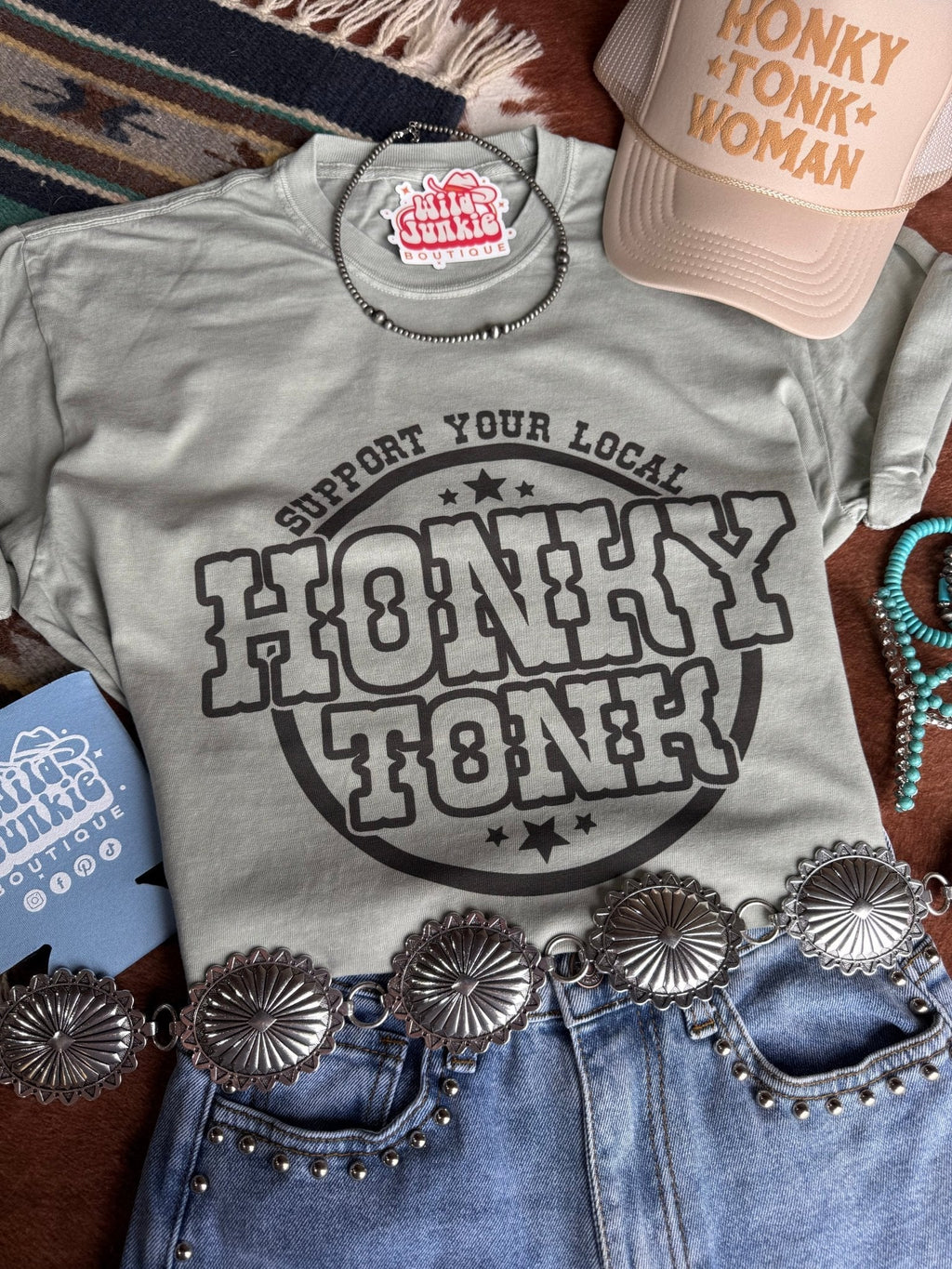 Support Local Honky Tonk Graphic Tee - Rooted & Reckless Co.