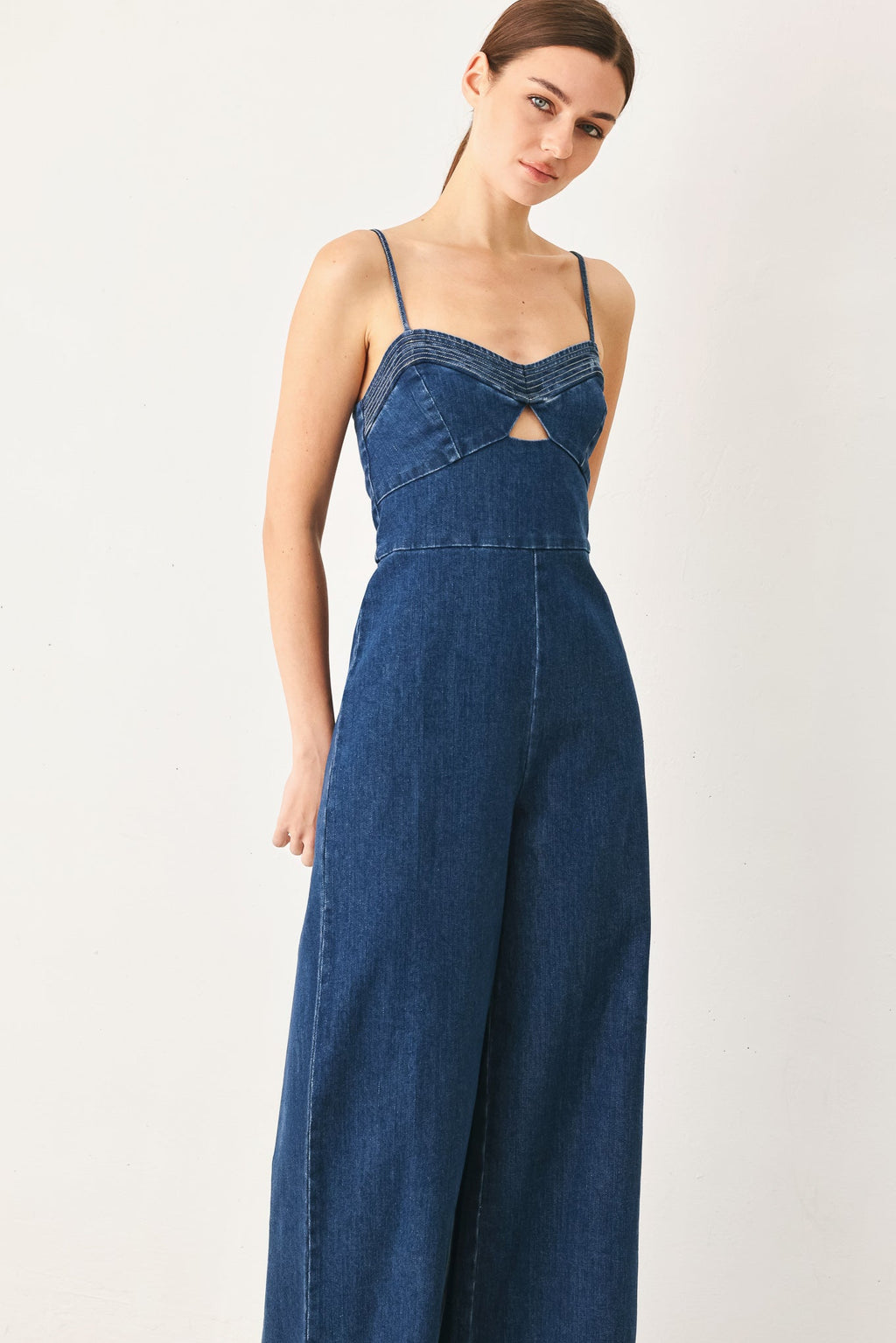 SWEET CHARM DENIM JUMPSUIT - Rooted & Reckless Co.