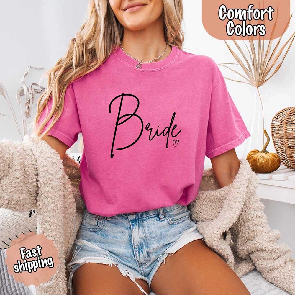 Team Bride Comfort Colors Shirts – Bride, Bridesmaid, Bachelorette Party & Proposal Gift Tees - Rooted & Reckless Co.