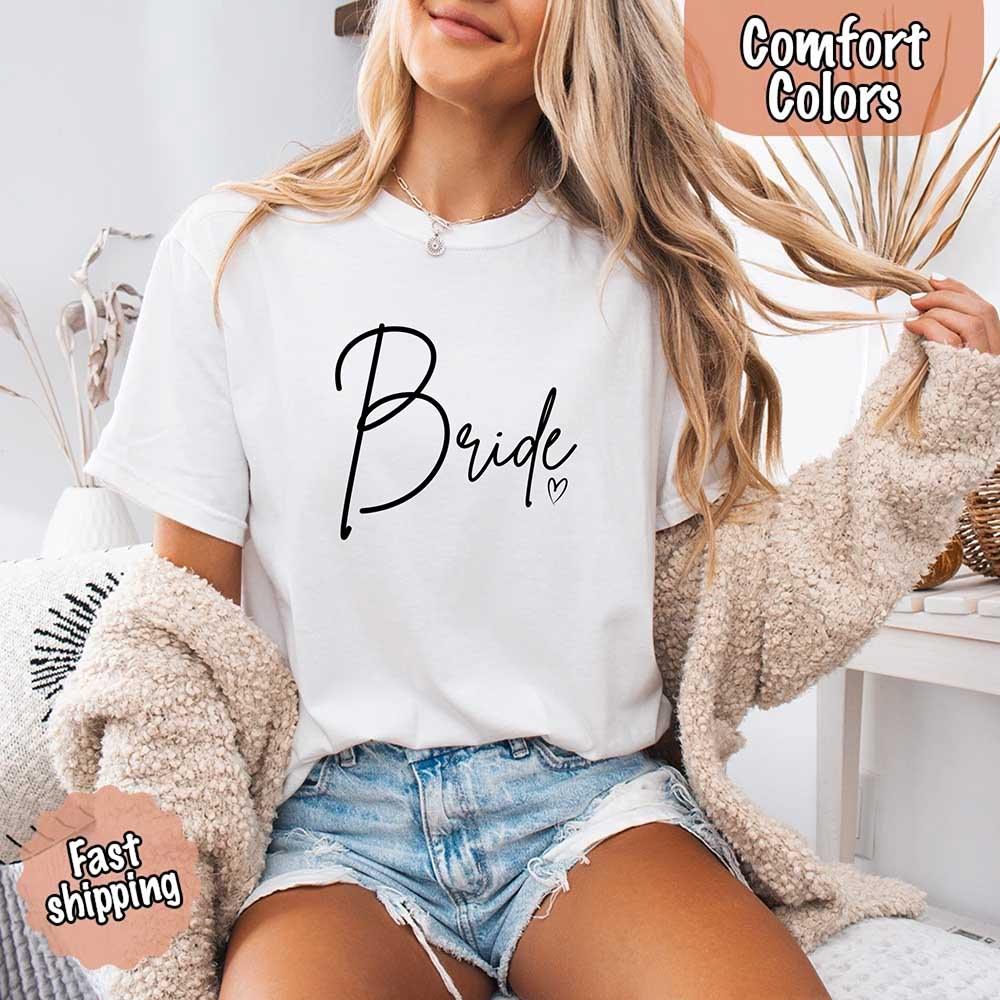 Team Bride Comfort Colors Shirts – Bride, Bridesmaid, Bachelorette Party & Proposal Gift Tees - Rooted & Reckless Co.