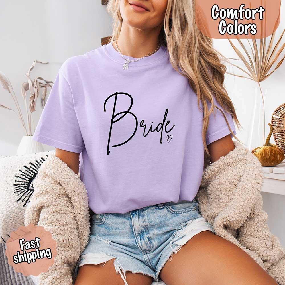Team Bride Comfort Colors Shirts – Bride, Bridesmaid, Bachelorette Party & Proposal Gift Tees - Rooted & Reckless Co.